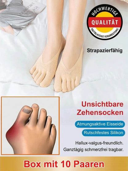 🔥Heißes Angebot🔥Unisex unsichtbare korrigierende Fünffinger-Socken
