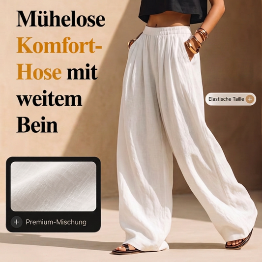 🌟 Der Look, den alle suchen – bei uns 50% günstiger! Lässige Damenhose mit lockerer Passform und weitem Bein