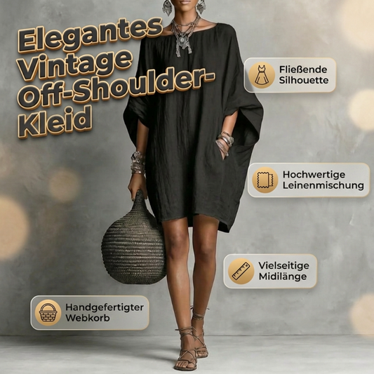 Oversize-Kleid mit Fledermausärmeln für Damen