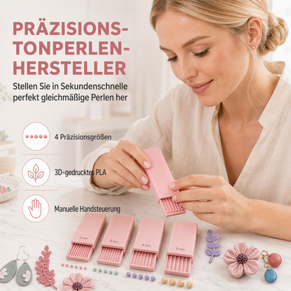 3D-gedrucktes Mini-Formset für Tonkugeln