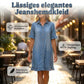 👗Locker sitzendes Jeanskleid mit Rüschen