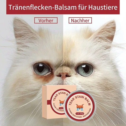 Set aus Schutzcreme und Bürste gegen Tränenspuren für Haustiere