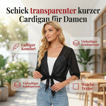 📢📢50 % RABATT !! ⏰Leichte Damen Chiffon-Strickjacke ☀️ Luftig, Elegant & Perfekt für den Sommer