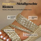 Damen-Plateausandalen mit gewebtem Riemen