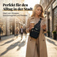 Stilvolle Damen Brusttasche mit vielen Fächern