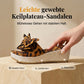 Damen-Keilsandalette mit Plateau und Schleife