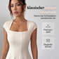 ⚡ Heute halber Preis! Elegantes A-Linien-Kleid für Damen mit quadratischem Ausschnitt, schmal geschnitten, langes Kleid