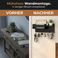 Wandmontierter Brief- und Schlüsselhalter mit Ablage