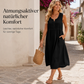 👗Ärmelloses Baumwoll-Leinen-Kleid für Damen