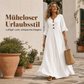 👗Maxikleid für Damen mit V-Ausschnitt und Rüschenärmeln