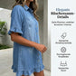 👗Locker sitzendes Jeanskleid mit Rüschen