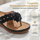 Damen-Sandalen mit Blumenmuster und Fußgewölbestütze