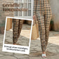 Karierter Jumpsuit mit Front-Reißverschluss und gerafften Beinen