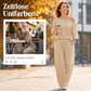 👚 50% RABATT! 🌸 "Soft-Touch" Lounge-Set – Asymmetrisches Off-Shoulder Top & Weite Hose, Bequem & Perfekt Für Entspannte Tage Zuhause 💃