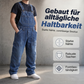 👖 Klassischer Jeansoverall für Herren mit verstellbaren Trägern