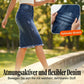 Damen-Jeansrock mit hoher Taille und ausgefranstem Saum