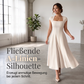 ⚡ Heute halber Preis! Elegantes A-Linien-Kleid für Damen mit quadratischem Ausschnitt, schmal geschnitten, langes Kleid
