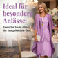 Set aus knielangem Abendkleid und Strickjacke für Damen