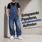 👖 Klassischer Jeansoverall für Herren mit verstellbaren Trägern