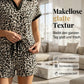 Schickes Damen-Set mit Leopardenmuster: Oberteil und Shorts