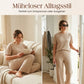 Damen Zweiteiler aus Rippstrick: Oberteil & Hose mit weitem Bein