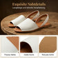 Damen flache Sandalen mit offenem Zehenbereich und Slingback