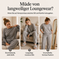 Zweiteiliges Freizeit-Set für Damen mit Streifenmuster