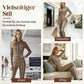 Karierter Jumpsuit mit Front-Reißverschluss und gerafften Beinen