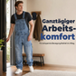👖 Klassischer Jeansoverall für Herren mit verstellbaren Trägern
