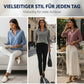 Damen lässiger Pullover mit langen Ärmeln und V-Ausschnitt
