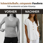 Lässiges Damen-T-Shirt mit V-Ausschnitt und Knöpfen