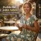Damen-Midikleid mit V-Ausschnitt, Blumenmuster und Knopfleiste
