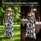 Maxikleid mit Blumenmuster, V-Ausschnitt und geraffter Taille
