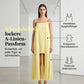 Damen Kleid mit quadratischem Ausschnitt, Spaghettiträgern und Quasten