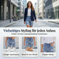 Damen Bermudashorts aus Jeans mit Rissen und hoher Taille