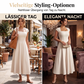 ⚡ Heute halber Preis! Elegantes A-Linien-Kleid für Damen mit quadratischem Ausschnitt, schmal geschnitten, langes Kleid