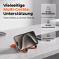 📱 Mini-Aluminium-Handyhalter mit Schlüsselanhänger – klappbarer Tischständer – kompakt, leicht & vielseitig – perfekt für unterwegs, Büro & Reisen – ideal für Videoanrufe, Filme & Lesen