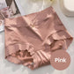 💥Kaufe 2, erhalte 1 kostenlos🥰Atmungsaktive Damen-Slips aus hochelastischem Satin mit Baumwollfutter, gesund, bequem und nahtlos