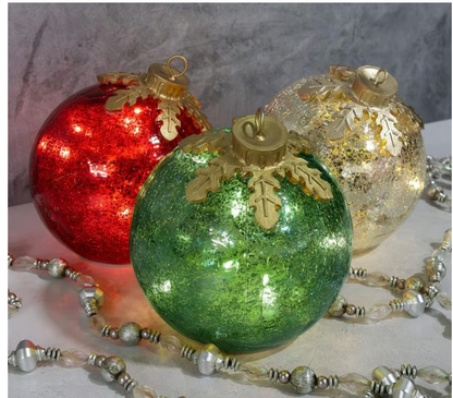 💥LETZTER TAGSVERKAUF 49 % RABATT ⏰ ÜBER 50.000 VERKAUFT! 🎅Weihnachtsdekoration aus Glas für den Tisch 【3 Stück】🔔🎁