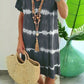 🔥 Letzter Tag! 50% Rabatt Damen Batik-Streifen T-Shirt Kleid 🌴 Lockeres luftiges Freizeitkleid für Sommer & Urlaub