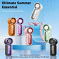 🌀Nur 16.99€ diesen Sommer!!!💨Mini-Handventilator mit LED-Anzeige –👍5-stufiger Turbo-Ventilator im Taschenformat.✨Über USB aufladbar, schnelle Kühlung für Reisen und beim Schminken. Das perfekte Geschenk.  Tragbare Kühlung