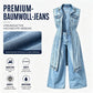 💥50 % RABATT !!🤠Damen-Jeanswestenkleid – ärmellos, mit hohem Schlitz, lange Weste im Streetwear-Stil
