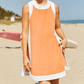 💃🥐Sommer-Hot-Sale 50 % Rabatt💓Damen-Freizeit-Oberteile mit Farbblock-Design, ärmellos, passend zu Shorts mit Taschen