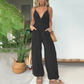 🔥💥2025 SCHNÄPPCHEN 🔥💥Jeans-Jumpsuit mit tiefem V-Ausschnitt für Damen🔥💥