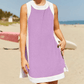 💃🥐Sommer-Hot-Sale 50 % Rabatt💓Damen-Freizeit-Oberteile mit Farbblock-Design, ärmellos, passend zu Shorts mit Taschen