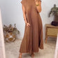 ⏳Begrenzte Zeit 50% Rabatt💥💞Damen Plissee einfaches einfarbiges Kleid
