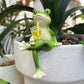 🐸Heißer Verkauf im Frühling und Sommer 🍃Frosch-Blumentopf-Ornamente