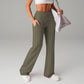 🎉LETZTER TAG AKTION – 50% RABATT 👖✨ Damen Weite Straight-Leg-Hose mit hohem Bund – Stretchstoff + Praktische Taschen + 9 Farben! ✨