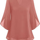 💖LAST DAY SALE 50% OFF💖V-neck chiffon shirt