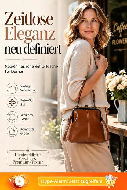 🎁50% RABATT!👝Vintage-Kiss-Lock-Tasche – 2-in-1: Tragen & Ordnen